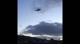 Emergency services comb River Truro for missing men