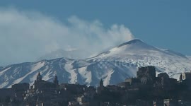 Today's volcanic activity on Mount Etna