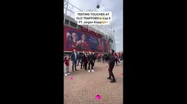 Football challenge at Old Trafford with Manchester United fans ft. Jurgen Klopp?