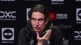 Brentford's manager Thomas Frank post-match press conference after losing to Manchester United 1-0