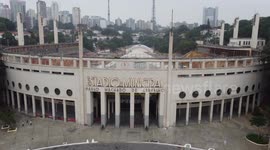 Going up Estadio Pacaembú in São Paulo