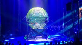 Motorbike riders dazzle the audiences at Circus Extreme which is being held in Shepherds Bush