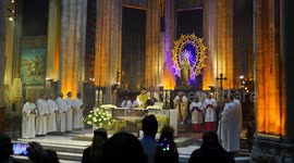 Holy Thursday ceremony at the Saint Antuan Church in Istanbul