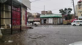Flooding as the aftermath of heavy rainfalls in Sanaa, Yemen
