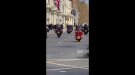 Rolling Thunder making their way to Parliament Square from Windsor