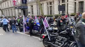Rolling Thunder army veteran bikers ride of respect for the late Queen