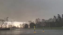 Intense rain and damaging winds in Ashville as severe storms move through Ohio
