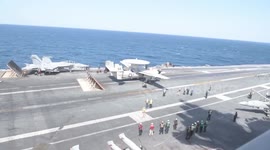 USS Nimitz Sails Into Busan, South Korea