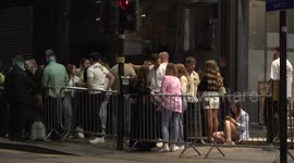 Revellers hit Birmingham city centre early on Saturday night during the Easter Bank Holiday in England