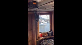 Man does marriage proposal to girlfriend on a boat using VHF radio in Sitka Alaska