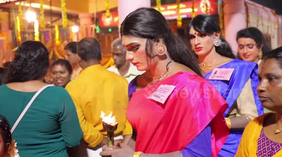 indian festival where men dress as women Photos: Kerala's Chamayamvilakku festival - Men dress up as women for  unique ritual | Thiruvananthapuram News