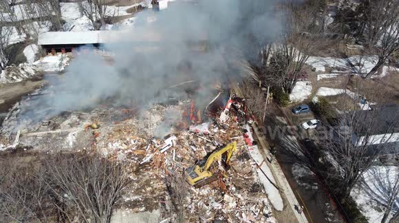 Stock Footage of Industrial Fire