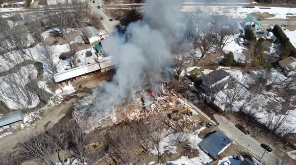 Stock Footage of Industrial Fire