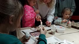 Easter paintings class in Lviv, Ukraine