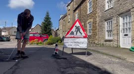 ‘Pothole Crazy Golf’ - Malmesbury High Street