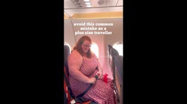 ‘Wake up call’: Plus size woman slammed on TikTok for sharing simple airplane seat tip.