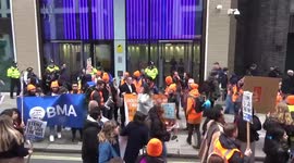 Thousands of striking junior doctors filled Victoria Street as they marched to Department of Health