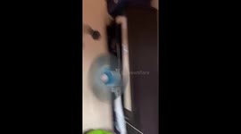 Hilarious and annoying! Watch as a broken fan makes strange noises caught on camera!