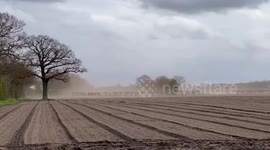 Storm Noa Brings Wild Weather to Lincolnshire with a 50 mph Dust Storm