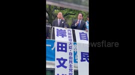 Japan PM Kishida makes speech after ‘smoke bomb’ incident