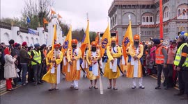 Colourful Vaisakhi celebrations in Kent, UK