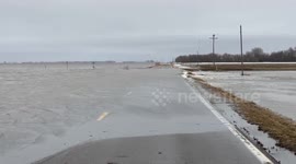 Minnesota man encounters multiple closed roads due to flooding trying to get home