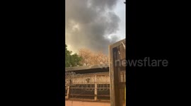 Smoke rises over Khartoum, Sudan, as clashes continue