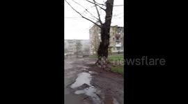 Massive missile attack on Slavyansk, Donetsk Oblast, Ukraine