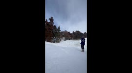 Snowboarder cuts ties with gravity and makes jaws drop with a WILD double backflip