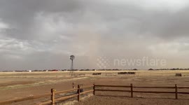 US: Strong Winds Whip Up Dust In Amarillo, TX