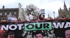 David Clews of UNN (Unity News Network) has a small prelude protest outside The Houses of Parliament for his upcoming Anti Ulraine war protest on Saturday, big numbers expected