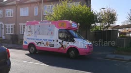 First ice cream truck sighting of the year as the weather in the UK gets hotter