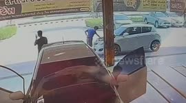 Car owner injured when air compressor explodes in his face