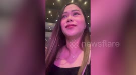 Hilarious moment fan girls feigns a fall at Korean actor meet-and-greet