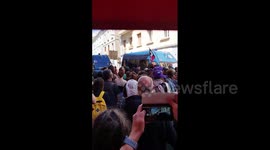 France: President Macron Pays Visit To Ganges, Pension Reform Protesters Gather To Rally 3