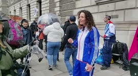 The Big One - Laura Baldwin join People Picker demonstration calling to save the planet, London, UK