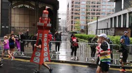 The 2023 London Marathon that featured a wide range of runners some in some very fun outfits. Footage was shot in various locations including Canary Wharf and Westminster and was shot over a period of hours from the start of the mass runners to near the v