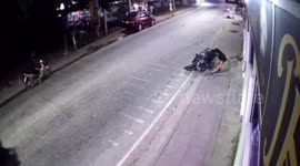 'Drunk-driving' Norwegian tourist nearly tears off local's arm after crashing into her with his Ducati