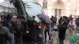 France pension reform: Protesters in Bordeaux HALT TRAM while bashing pots and pans