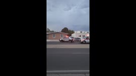 A motorcycle versus car in Roswell New Mexico possible to injuries serious injuries.The ambulance took the motorcycle rider to the hospital whether critical injuries courting to the new cops.