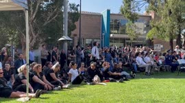Coloured digger event and ANZAC Day march in Sydney, Australia