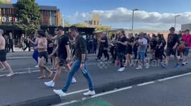 Coloured digger event and ANZAC Day march in Sydney, Australia