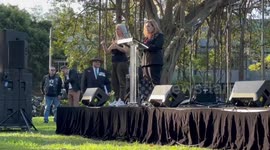 Coloured digger event and ANZAC Day march in Sydney, Australia