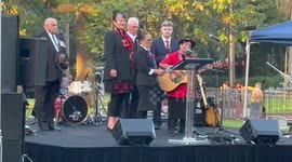 Coloured digger event and ANZAC Day march in Sydney, Australia