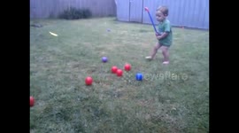 My Grandson, just 16 months old is an up and coming Star Golfer !  Natural Talent..