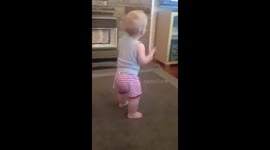 Number 2 Grandson, Nicky,  at just 14 months old loves Michael Jackson !  Natural Talented Dancer!