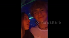 Newsflare Edit - Ross Lynch dancinc at a nigthclub in Buenos Aires with a gril