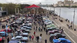 Retro Rally in Moscow, Russia