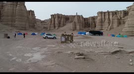 Uninhabited Area Deep in the Gobi in Hami, China