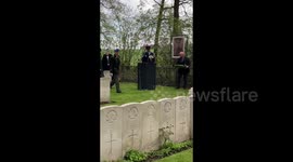 Wreath Laying Ceremony in Comines-Warneton, Belgium on Anzac Day